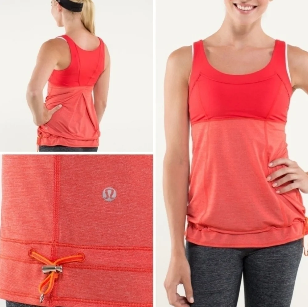 Lululemon Run: Ta Ta Topper Love Red size 6